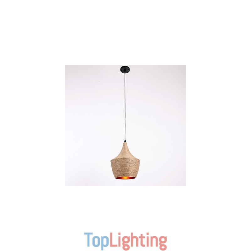 Rope Pendant Light Mini Style Country