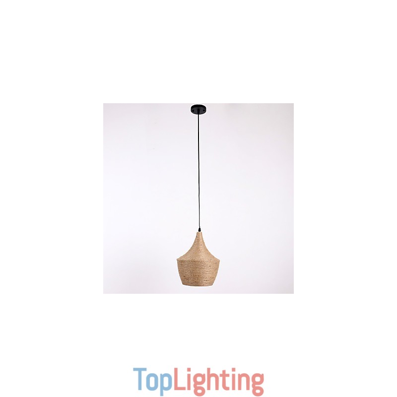 Rope Pendant Light Mini Style Country