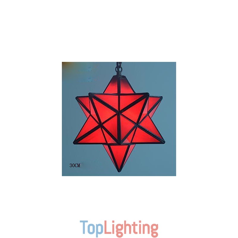 30CM Artistic Individuality Creative Porch Modern Stars Droplight Lamp