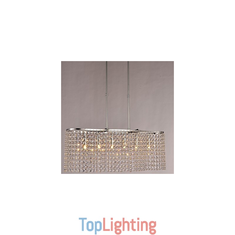 Modern Contemporary Crystal Electroplated Pendant Light