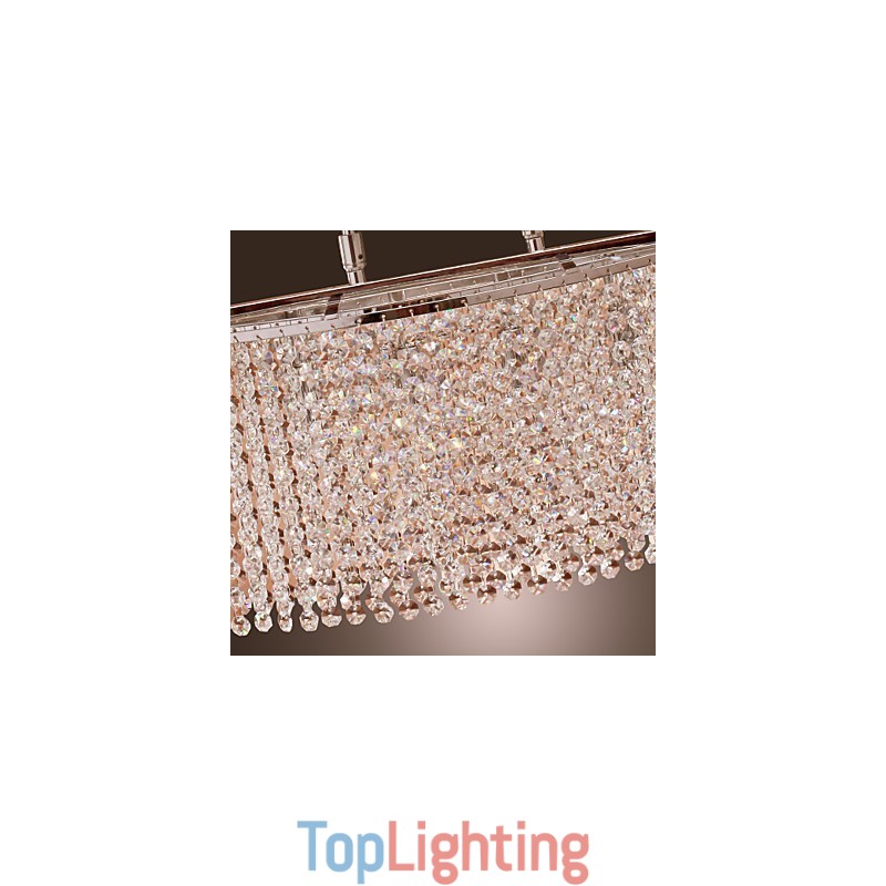Modern Contemporary Crystal Electroplated Pendant Light