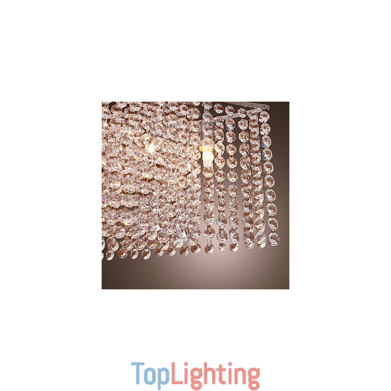 Modern Contemporary Crystal Electroplated Pendant Light