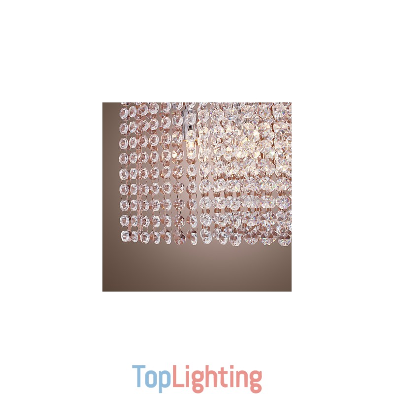 Modern Contemporary Crystal Electroplated Pendant Light