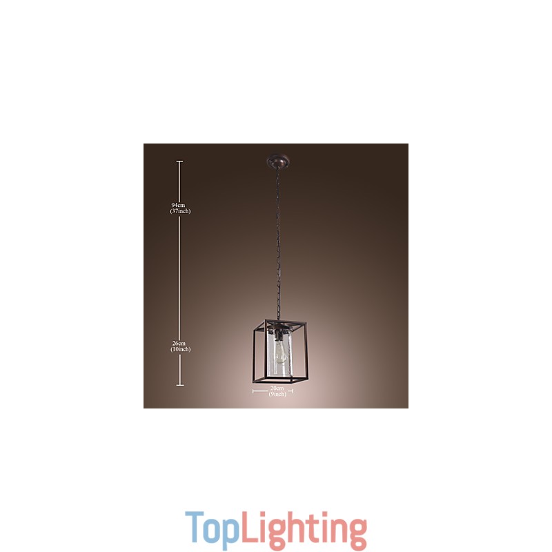 Traditional Classic Vintage Lantern Mini Style Electroplated Pendant Light Dining