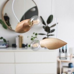 Artistic Individuality Creative Contracted Restoring Ancient Ways Of Wood Bees Droplight Lamp