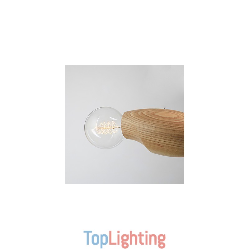 Artistic Individuality Creative Contracted Restoring Ancient Ways Of Wood Bees Droplight Lamp