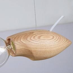 Artistic Individuality Creative Contracted Restoring Ancient Ways Of Wood Bees Droplight Lamp