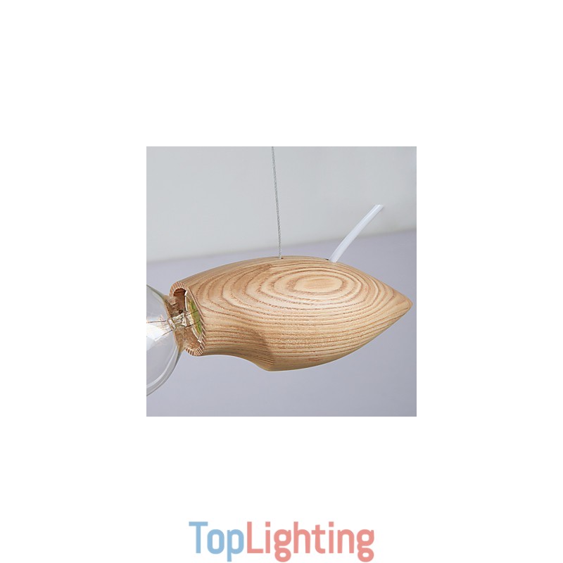 Artistic Individuality Creative Contracted Restoring Ancient Ways Of Wood Bees Droplight Lamp