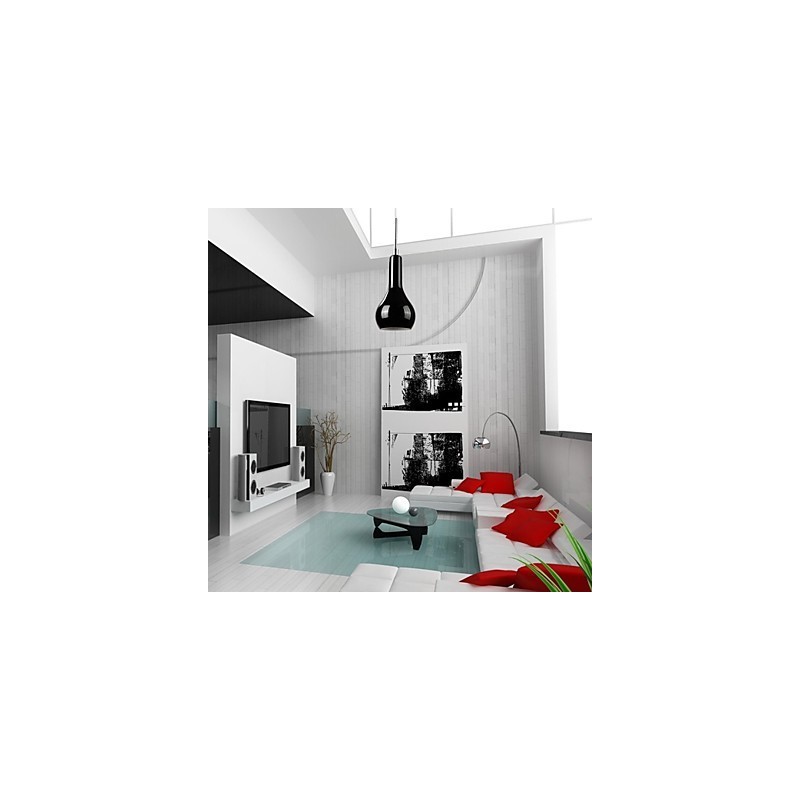 Modern Contemporary Mini Style Chrome Metal Pendant Light