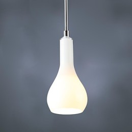 Modern Contemporary Mini Style Chrome Metal Pendant Light
