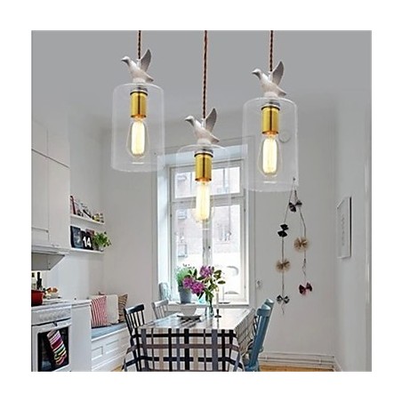 Creative bird Glass Chandelier Pendant Light with Glass Shade Creative bird Glass Chandelier Pendant Light with Glass Shade