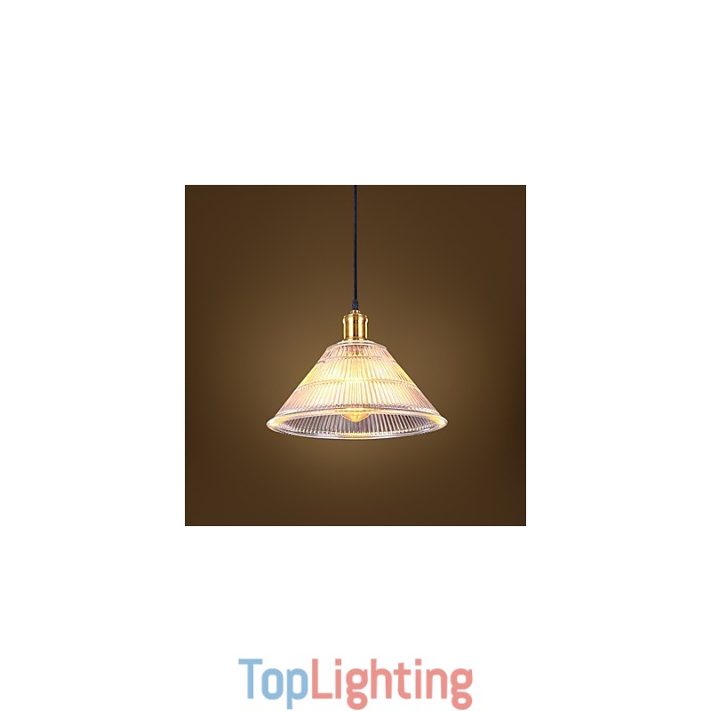 Contracted American Rural Industrial Glass Retro Droplight Falls Lamp