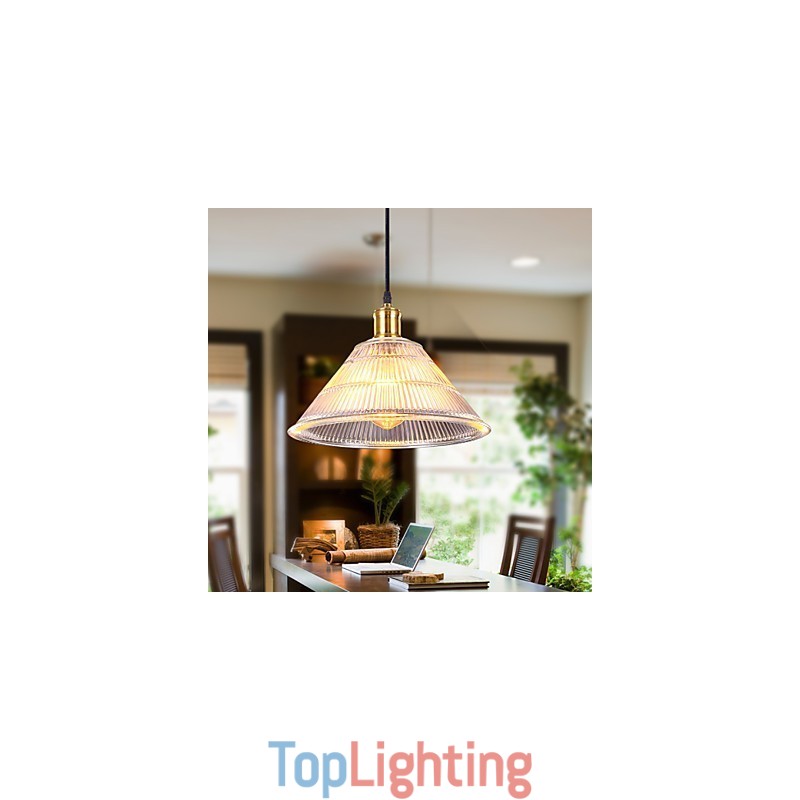 Contracted American Rural Industrial Glass Retro Droplight Falls Lamp