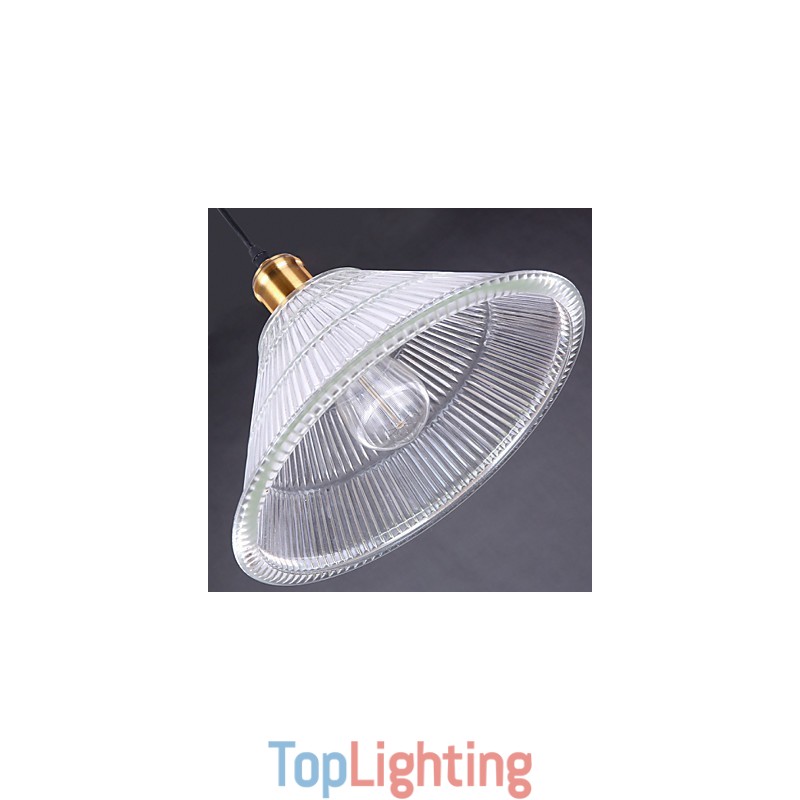 Contracted American Rural Industrial Glass Retro Droplight Falls Lamp