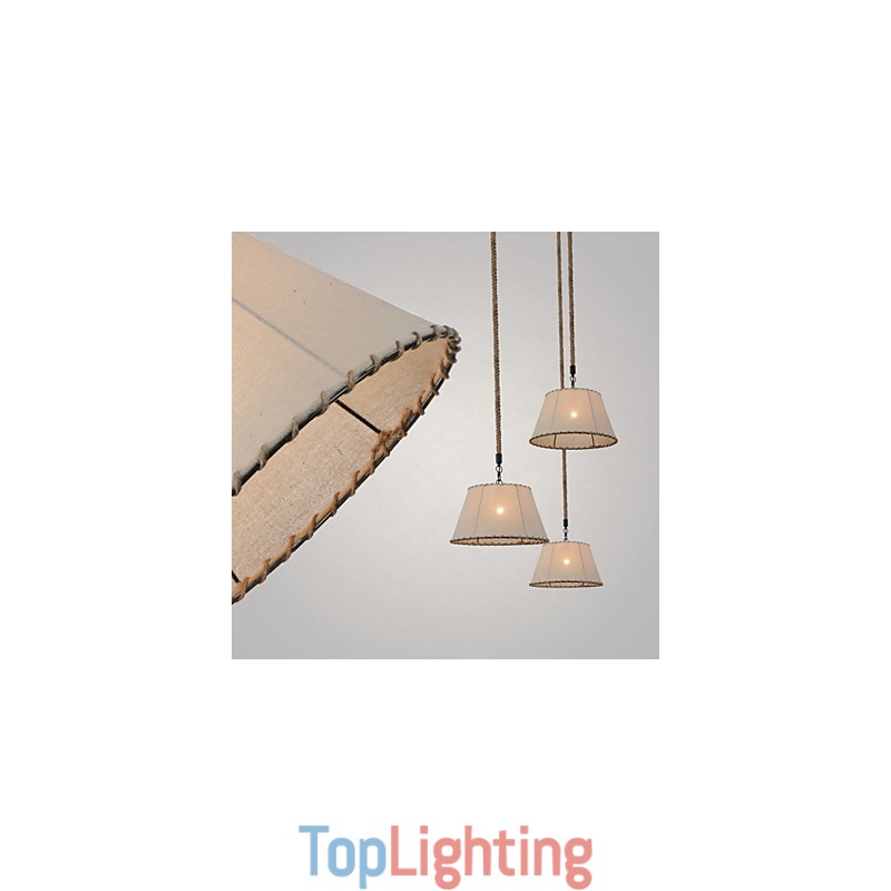 1 Lights Pendant Lamps Vintage Style Industry Style Yellow Cloth & Metals Drop Light