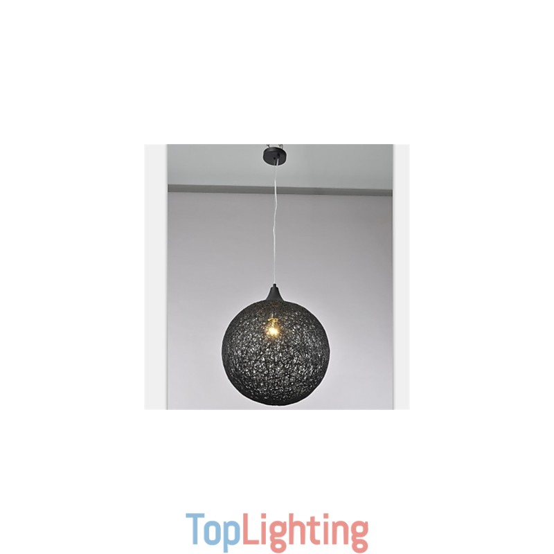 American country ball type creative paper rattan Chandelier