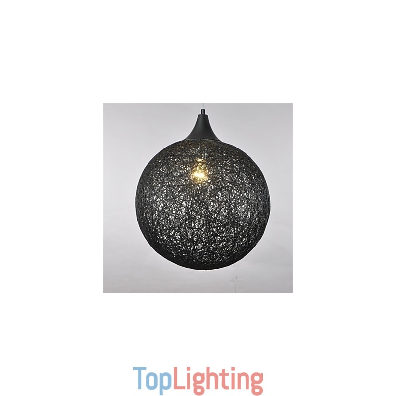 American country ball type creative paper rattan Chandelier