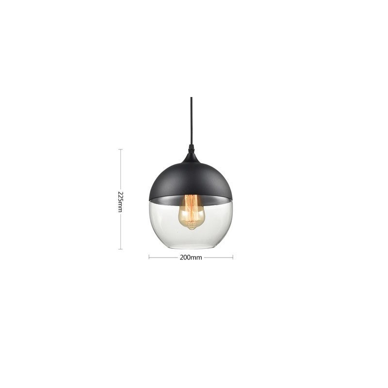 The Nordic Creative Stair Shop'S Art Wrought Iron Glass Chandelier Lamp