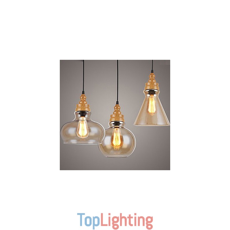 Northern American Creative Wood Grain Crystal Lamp Restoring Ancient Ways Lamp Light
