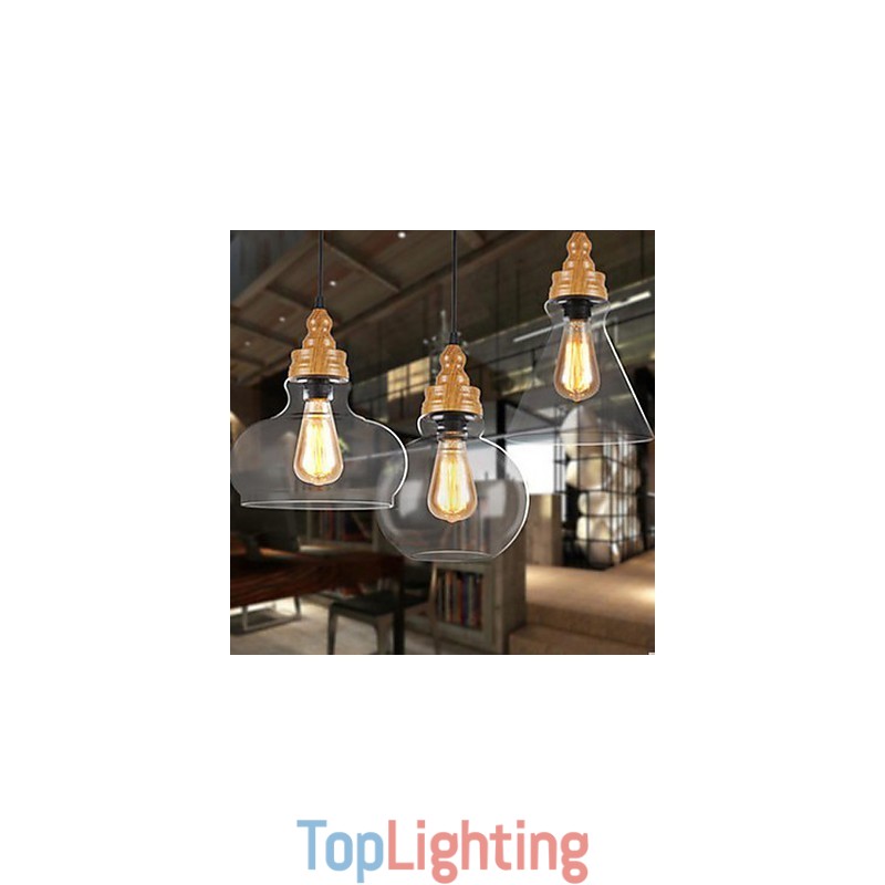Northern American Creative Wood Grain Crystal Lamp Restoring Ancient Ways Lamp Light