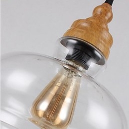 Northern American Creative Wood Grain Crystal Lamp Restoring Ancient Ways Lamp Light