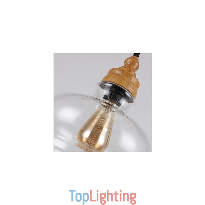 Northern American Creative Wood Grain Crystal Lamp Restoring Ancient Ways Lamp Light