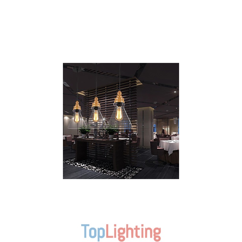 Northern American Creative Wood Grain Crystal Lamp Restoring Ancient Ways Lamp Light