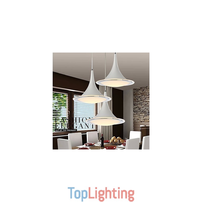Trumpet Pendant Light Droplight Acrylic Chandelier