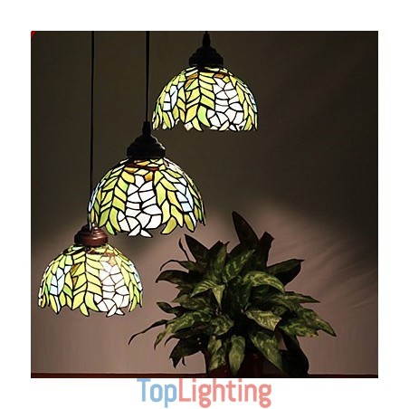 European Rural Creative Arts Stained Glass Chandelier Restoring Ancient Ways Lamp Light European Rural Creative Arts Stained Glass Chandelier Restoring Ancient Ways Lamp Light