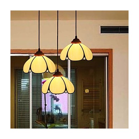 European Rural Creative Arts Stained Glass Chandelier Restoring Ancient Ways Lamp Light European Rural Creative Arts Stained Glass Chandelier Restoring Ancient Ways Lamp Light