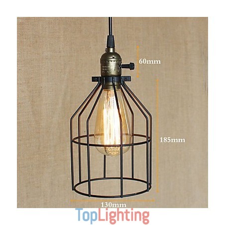 American Rural Industry Contracted Single Head Of Creative Small Hob Iron Chandelier American Rural Industry Contracted Single Head Of Creative Small Hob Iron Chandelier