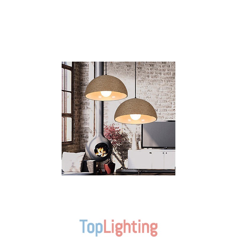 30*Restore Ancient Ways The Nordic Idea Semicircle Chimney Hand Hemp Rope Droplight