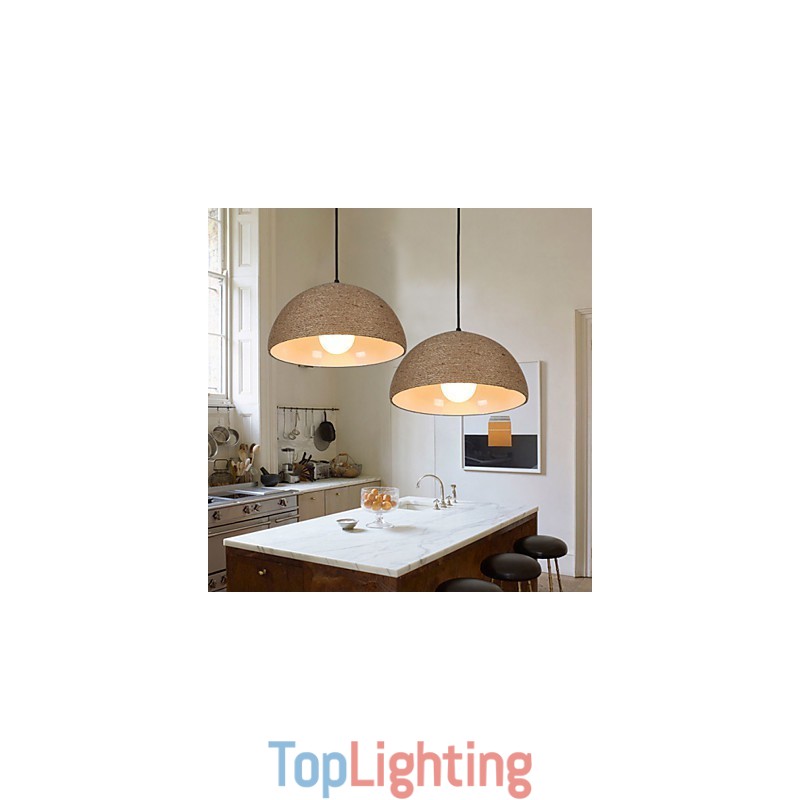 30*Restore Ancient Ways The Nordic Idea Semicircle Chimney Hand Hemp Rope Droplight