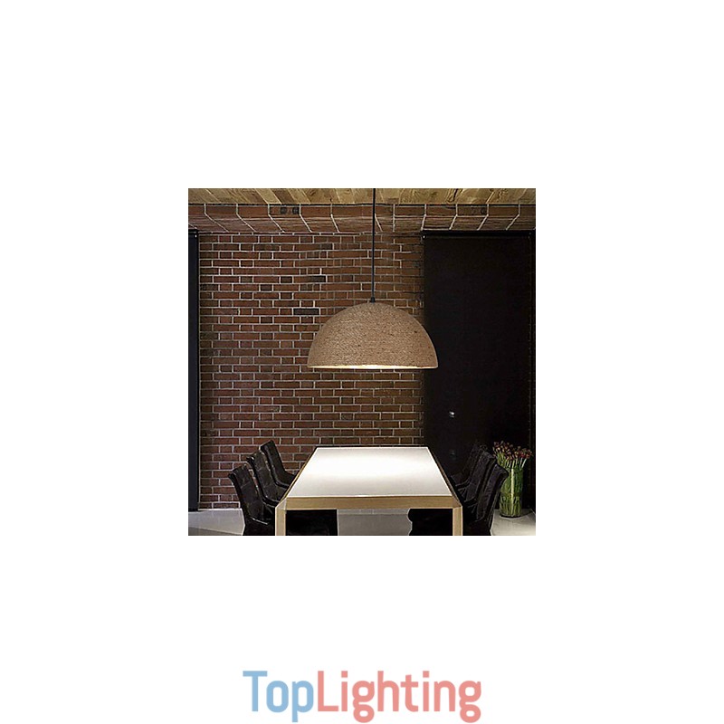 30*Restore Ancient Ways The Nordic Idea Semicircle Chimney Hand Hemp Rope Droplight