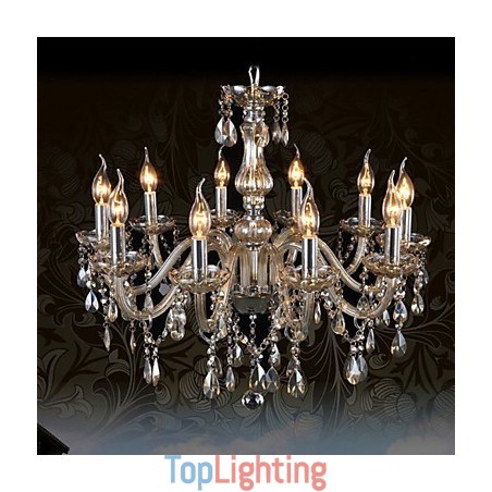 10 Lights Luxury Crystal Chandelier Cognac Color K9 Crystal Chandelier 10 Lights Luxury Crystal Chandelier Cognac Color K9 Crystal Chandelier