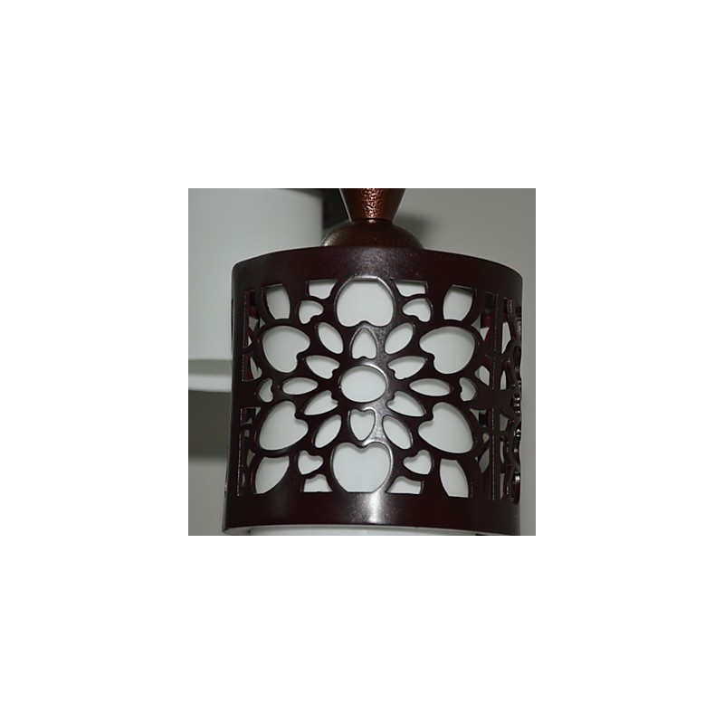Modern Chinese Style Classical Solid Wood Drum Creative Single Head Droplight Lamp Light