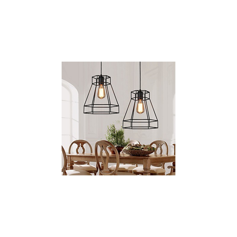 Geometrical Line Diamond Wrought Iron Chandelier Pendant Light Modern Contemporary