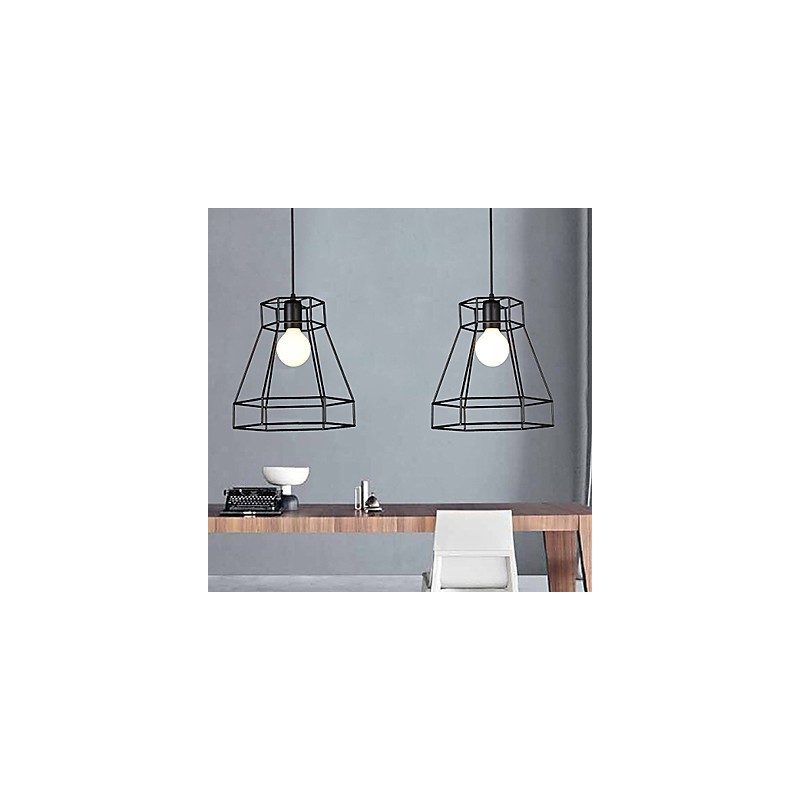 Geometrical Line Diamond Wrought Iron Chandelier Pendant Light Modern Contemporary