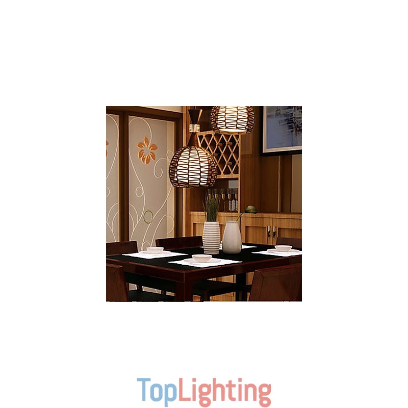 Rural Cany Art Weaving Classical Contracted Droplight Lamp Light