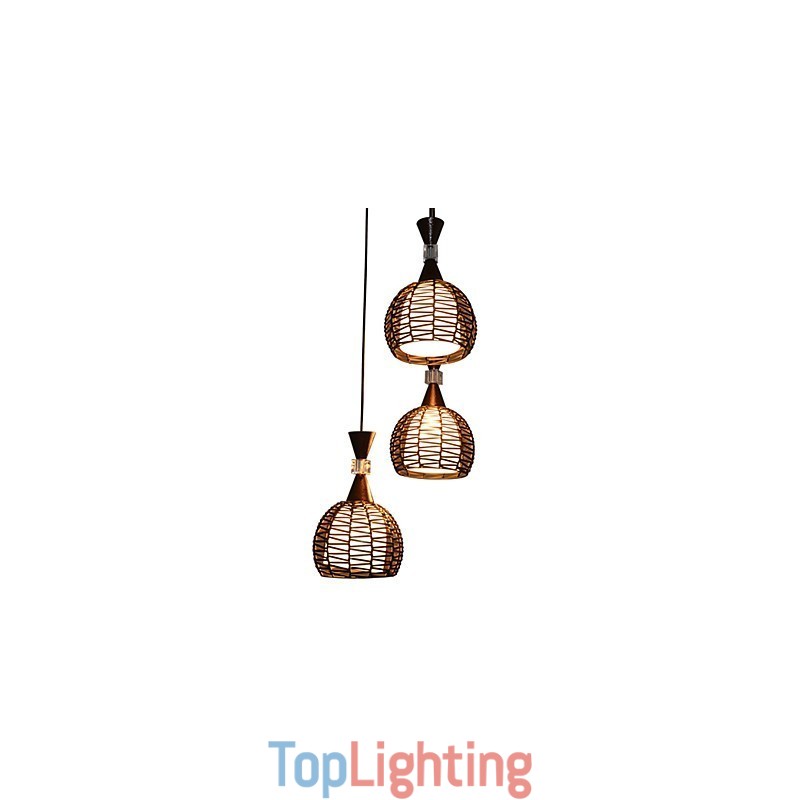 Rural Cany Art Weaving Classical Contracted Droplight Lamp Light