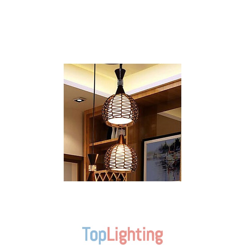Rural Cany Art Weaving Classical Contracted Droplight Lamp Light