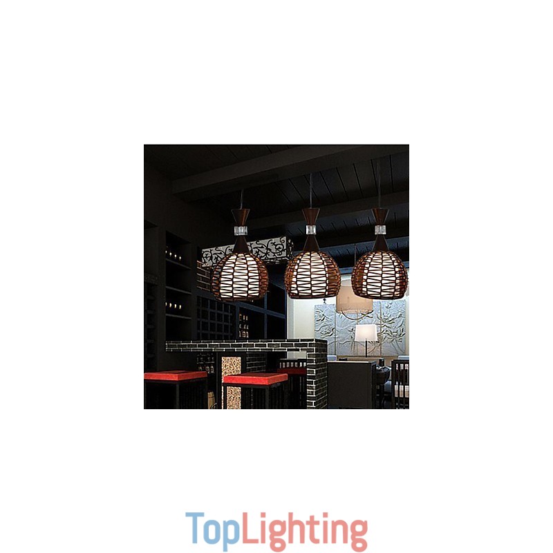 Rural Cany Art Weaving Classical Contracted Droplight Lamp Light