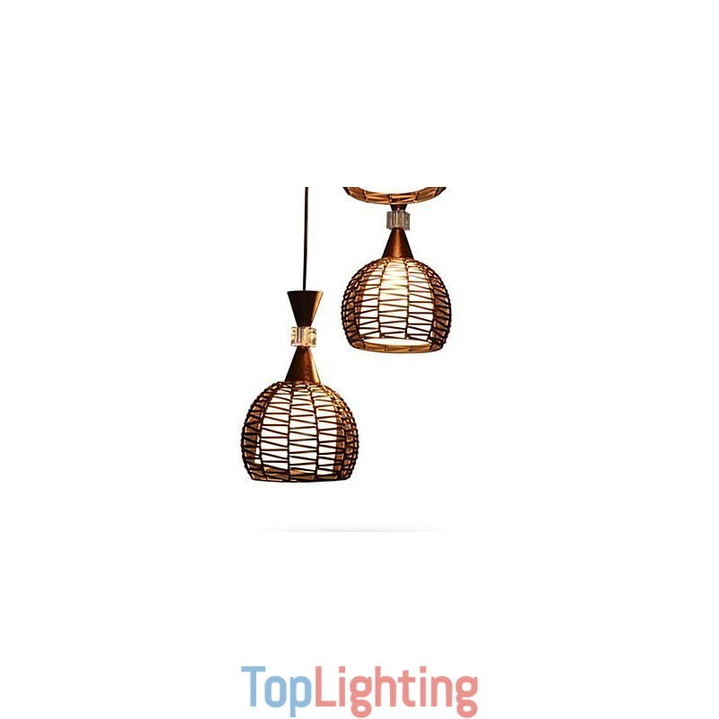 Rural Cany Art Weaving Classical Contracted Droplight Lamp Light