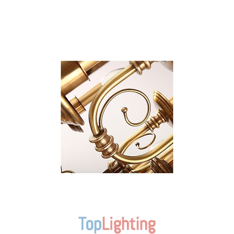 Chandelier Traditional Classic Rustic Lodge Metal