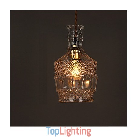 Romantic Bottle Creative Carved Art Glass Chandelier Light Pendant Light Romantic Bottle Creative Carved Art Glass Chandelier Light Pendant Light