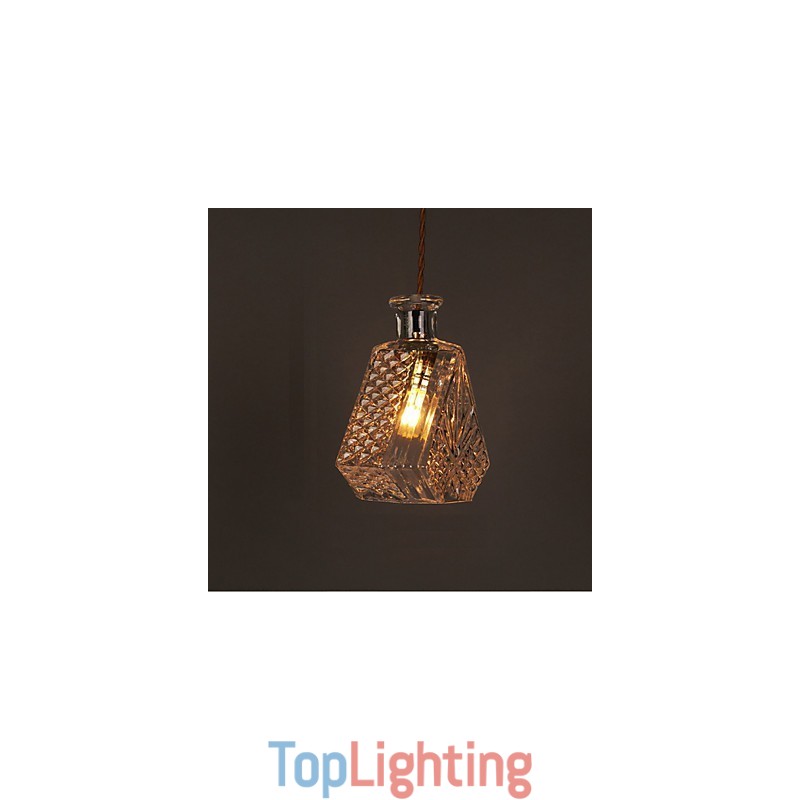 Romantic Bottle Creative Carved Art Glass Chandelier Light Pendant Light