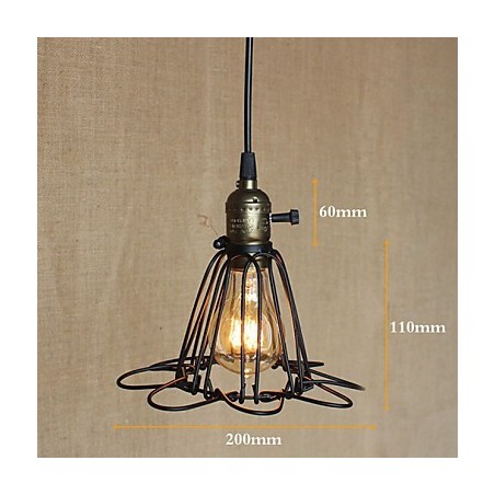American Rural Industry Contracted Single Head Of Creative Small Hob Iron Chandelier American Rural Industry Contracted Single Head Of Creative Small Hob Iron Chandelier