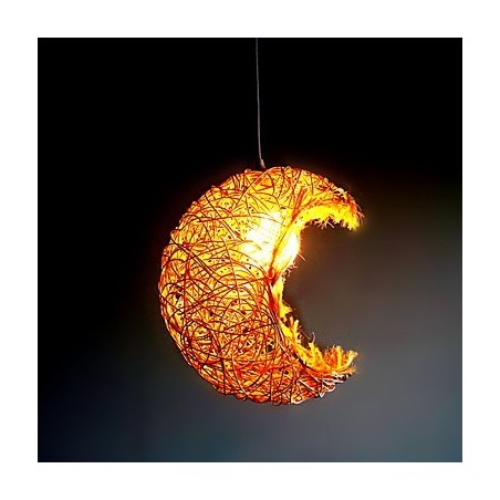 Modern Rural Cany Art Woven Rattan Single Head Droplight Lamp Modern Rural Cany Art Woven Rattan Single Head Droplight Lamp