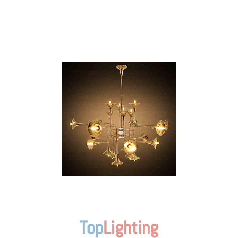 Country Mini Style Electroplated Metal Chandelier