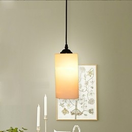 Round Straight Glass Single Head Droplight Lamp Light